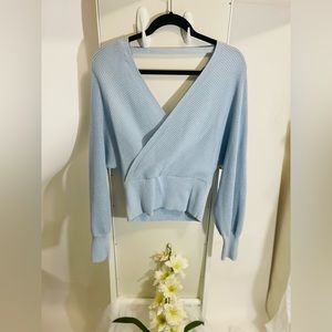 INC Sweater Light Blue Medium